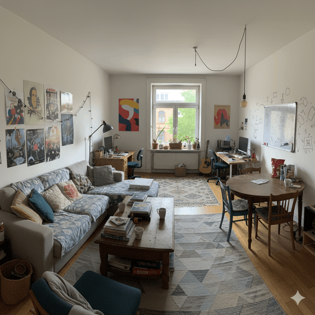 Studenten WG Einrichtung Ideen 2026 Funktional, günstig und stilvoll wohnen