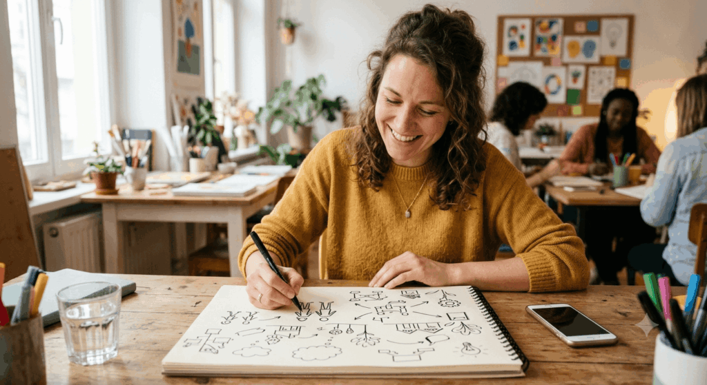 Funny Sketchnotes von Simone Abelmann Erfahrungen & Bewertungen Wie seriös ist das Angebot 2026