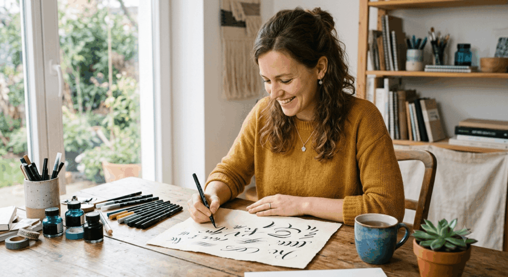 Handlettering lernen Online Kurs Timo Ostrich Erfahrungen & Bewertungen Wie seriös ist das Angebot 2026